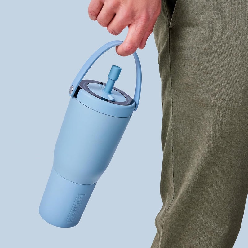 BrÃ¼Mate Magnetic Straw Caps | Silicone Straw Topper 2-pack | Dust & Dirt Resistant | Compatible with All Era and Resa Tumblers (Lavender) - Image 4