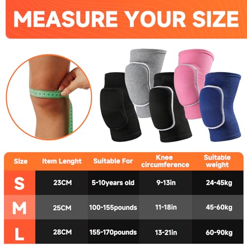 RYBTB Volleyball Knee Pads knee brace for Women Kids Girls，Soft and Breathable Knee Pads for Volleyball, Dancing, Football, Yoga, Basketball, and Skating - Protective Knee Pads for Adults and Kids (Black, Large) - Image 2