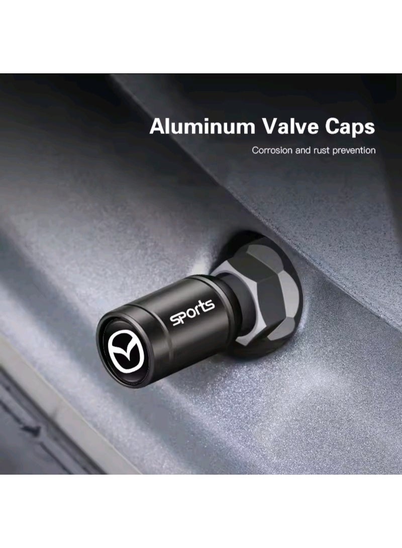 Car Tire Valve Stem Caps (4pcs) Tyre Air Valve Cap Accessories Cover Fit for (Mazda) 3 6 CX-3 CX-5 CX-90 CX-30 all other Models - Image 3