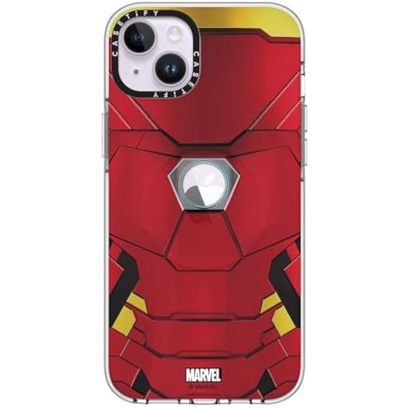 Casetify Clear iPhone 14 Plus Case 【Iron Man Co-Lab/Not Yellowing / 6.6ft Drop Protection/Compatible with Magsafe】 - Iron Man Suit - Clear - Image 2