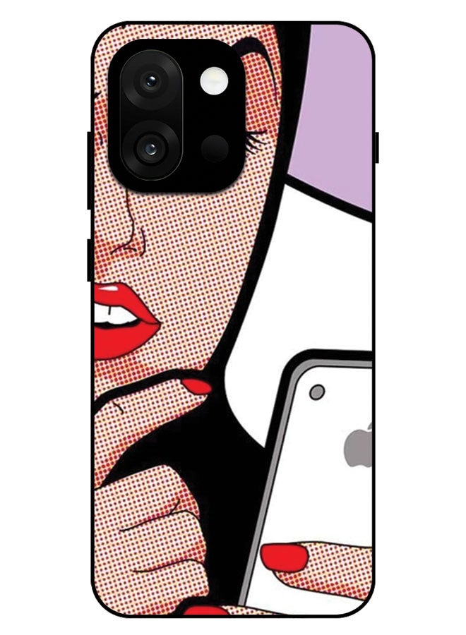 EYE CATCH Printed Protective Case Cover For OnePlus 13T -  Girl Using Mobile - Image 1