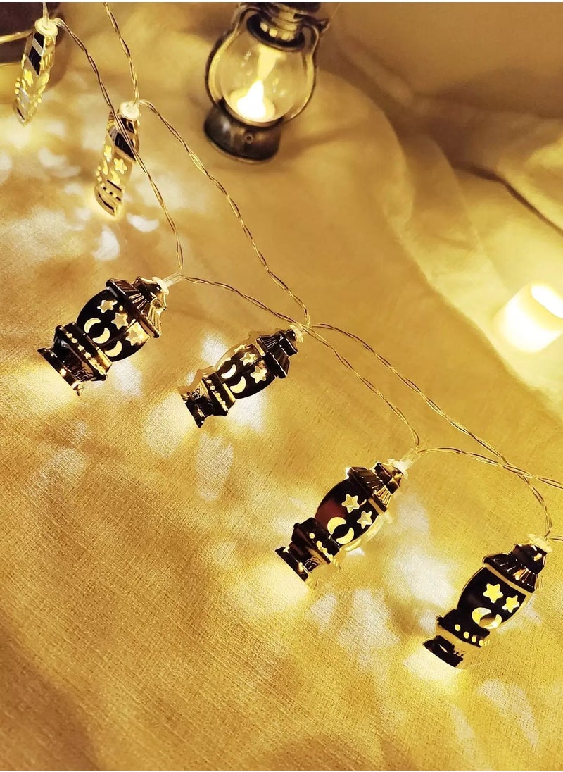 Generic 1pc Ramadan String Light With 10pcs Lamp Shaped Bulb  - Image 4
