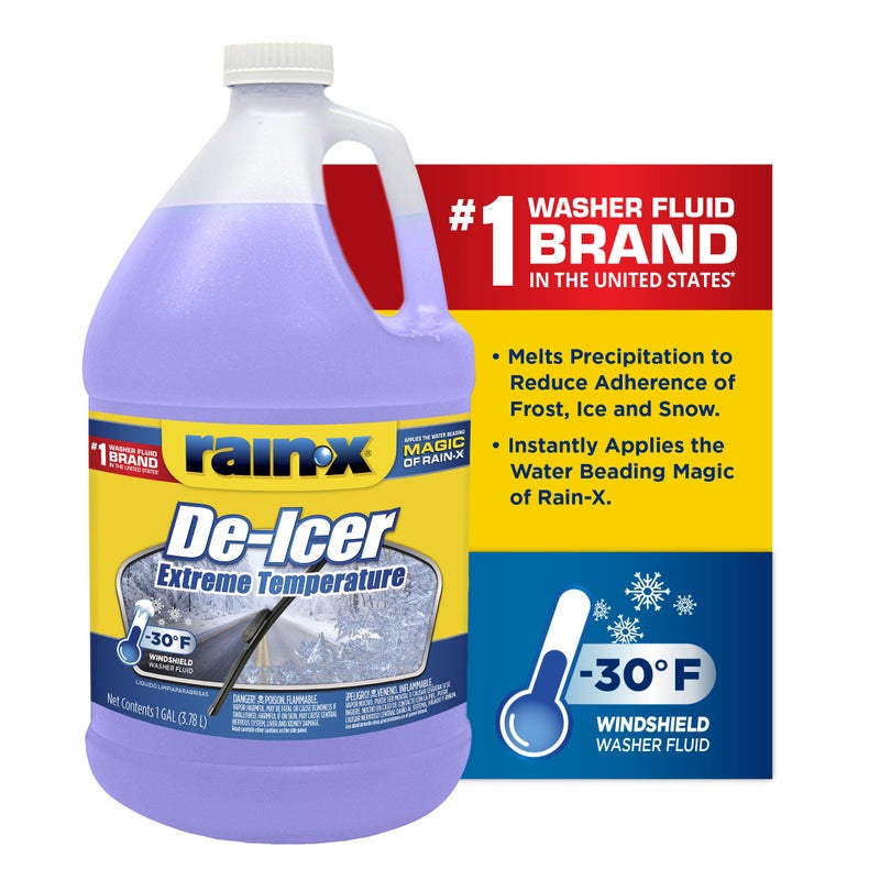RainX 30F Extreme Temperature DeIcer Windshield Washer Fluid  1 Gallon