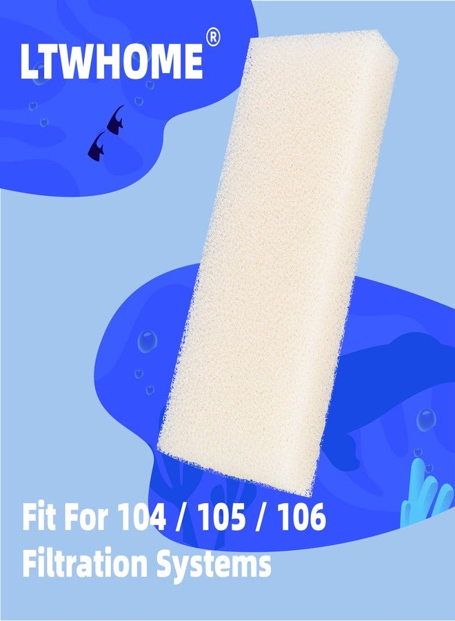 إل تي دبليو هوم فلاتر إسفنجية من LTWHOME مناسبة لفلاتر Fluval 104 و105 و106، عبوة من 12 فلتر - Image 3
