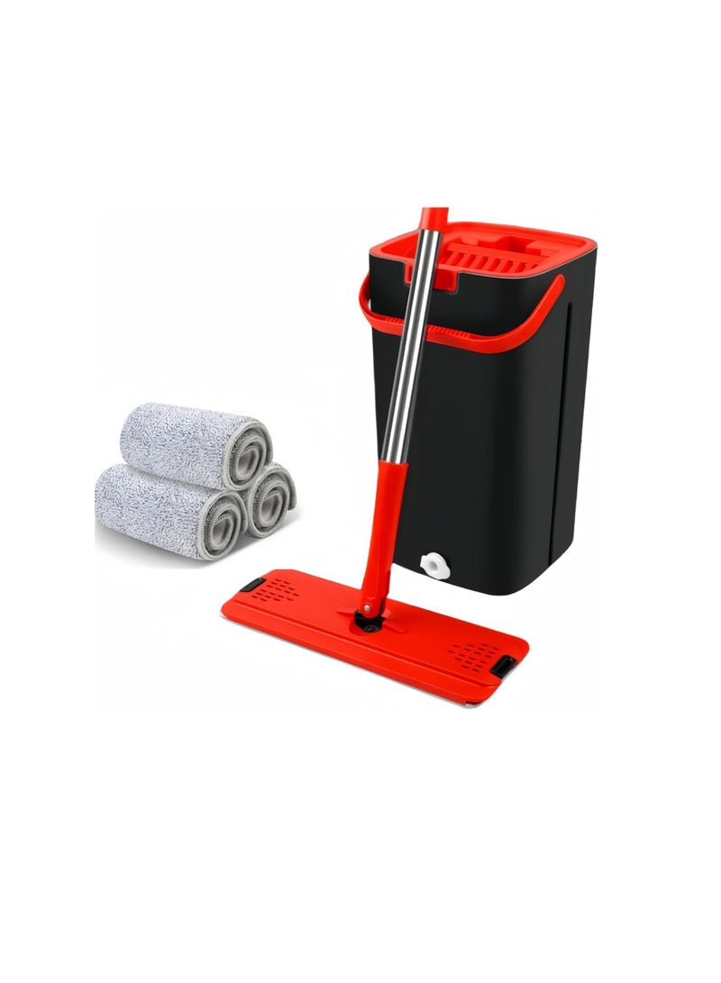 High Quality Parquet Mop Bucket - The Perfect Solution for Professional and Comfortable Cleaning (Black) - Image 1