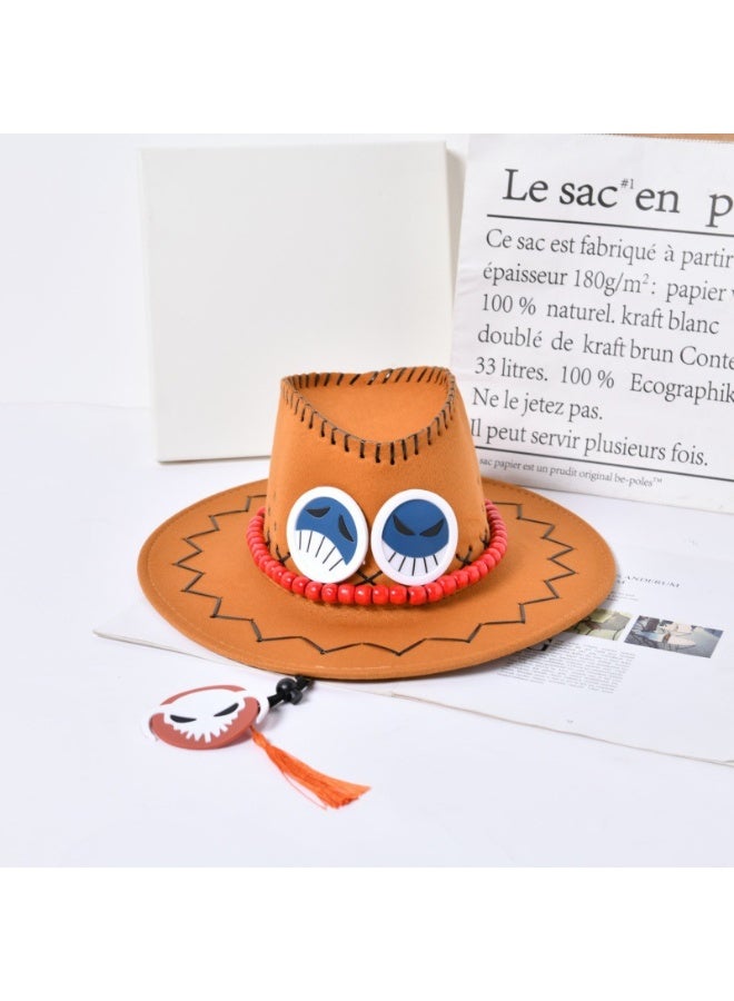 Anime One Piece Ace Style Jazz Hat