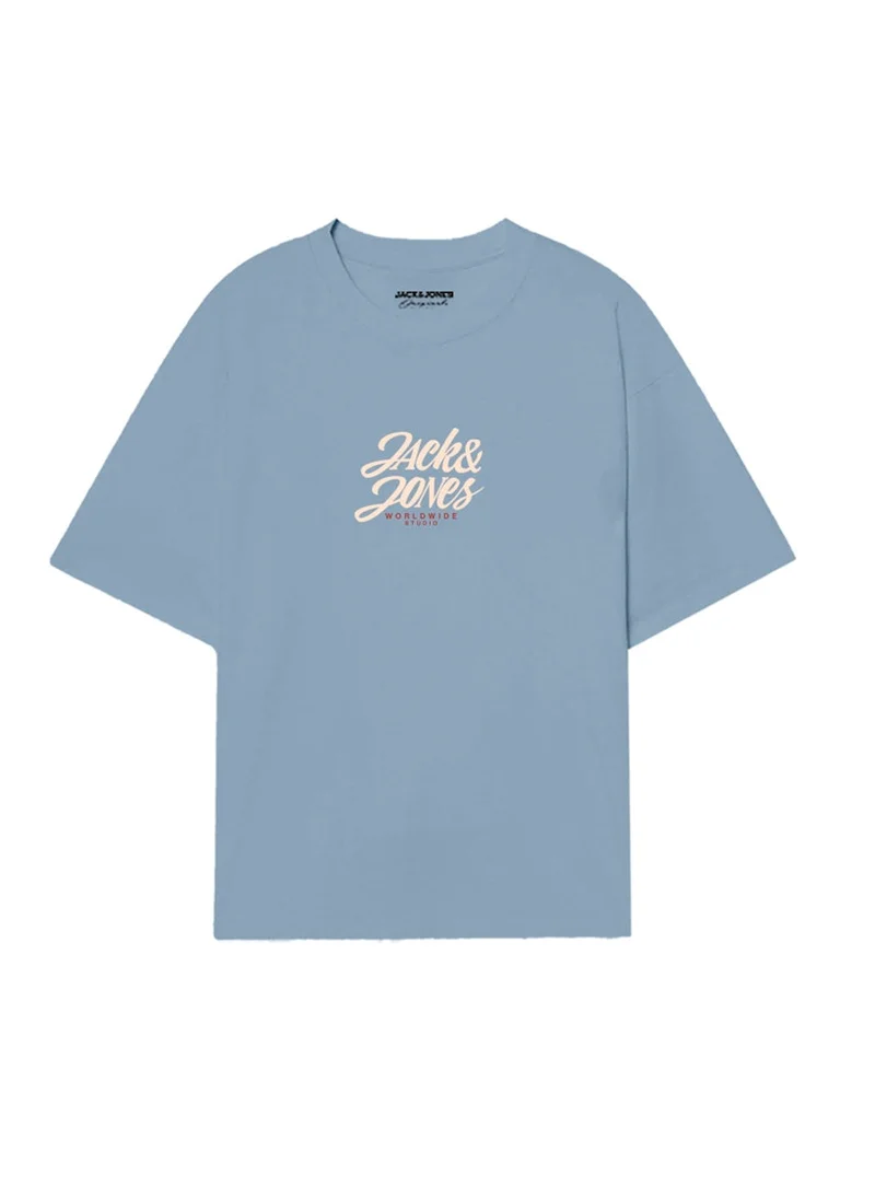 جاك اند جونز Jortavira Crew Neck Printed T-Shirt