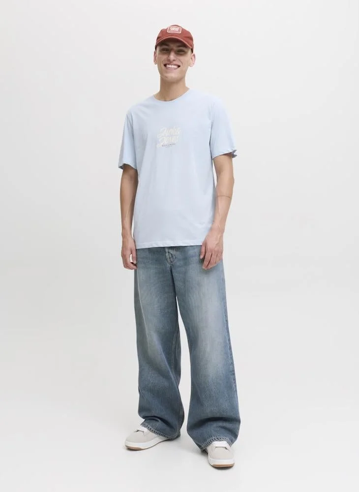 JACK & JONES Logo Crew Neck Regular Fit T-Shirt