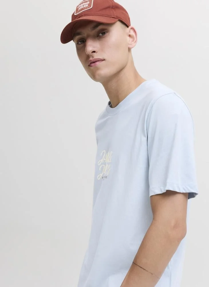JACK & JONES Logo Crew Neck Regular Fit T-Shirt