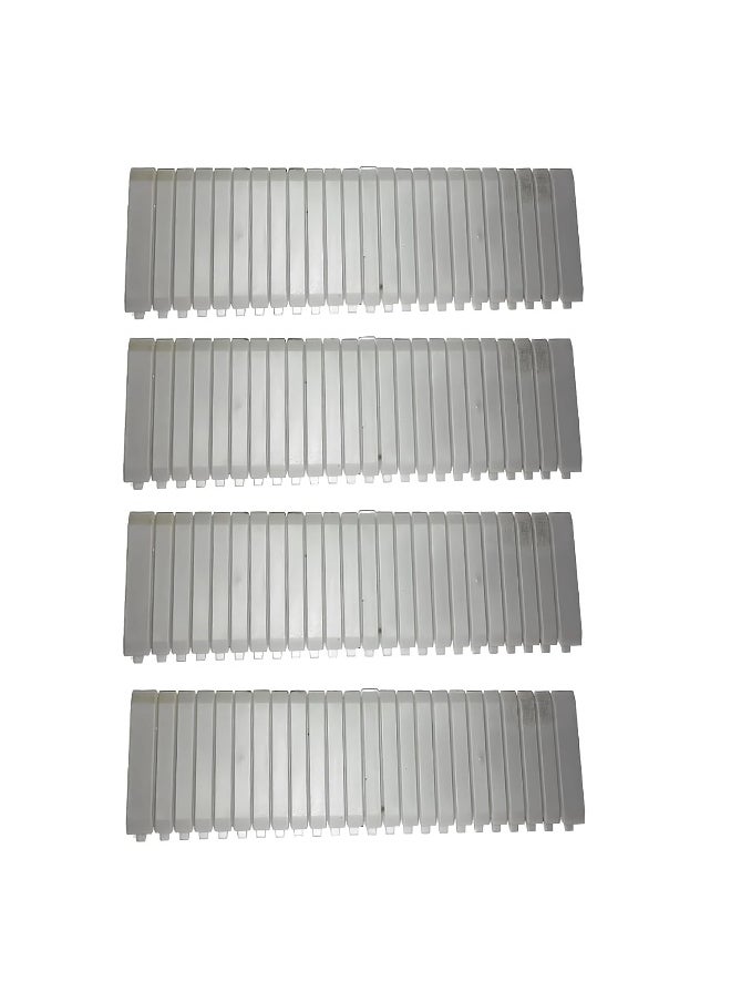 melfi Melfi MCB - DB Blanking Cover Teeth Plates â€“ Durable, Safety-first Covers For Unused Slots In Miniature Circuit Breaker Distribution Boards (4 STRIP)  - Image 1