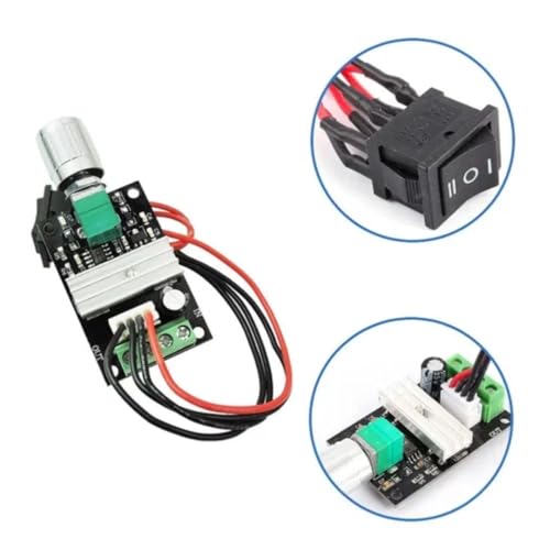 TECHTONICS 1203BB DC 6V-28V 6V 12V 24V 3A PWM DC Motor Speed Controller Forward Reverse with Switch - Image 4