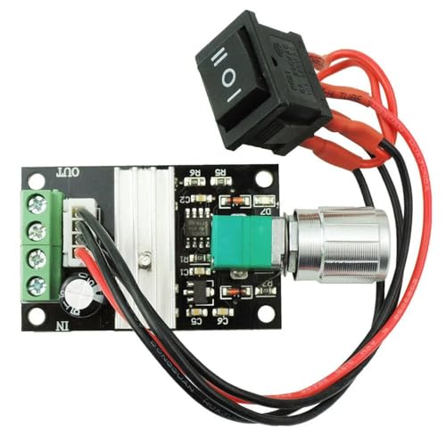 TECHTONICS 1203BB DC 6V-28V 6V 12V 24V 3A PWM DC Motor Speed Controller Forward Reverse with Switch - Image 1