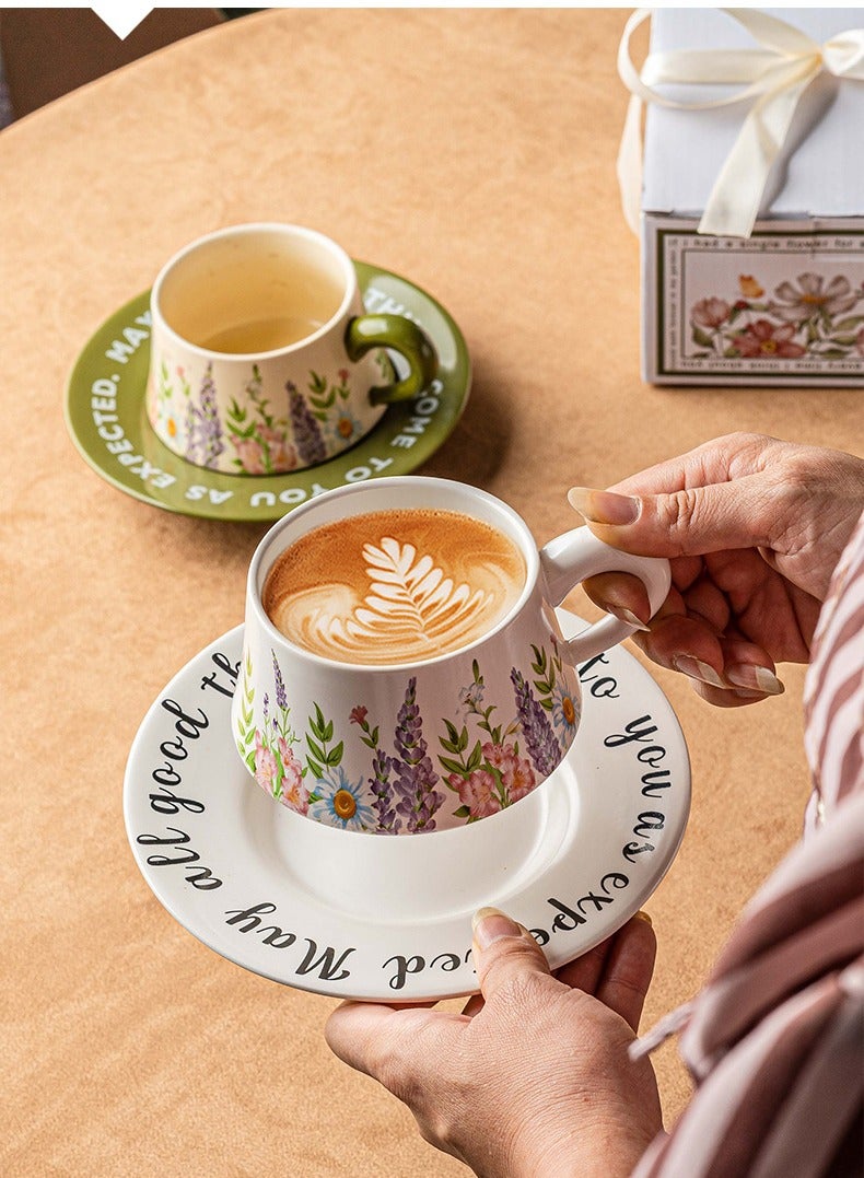 عام السيراميك كأس القهوة هدية مربع التعبئة والتغليف مع مقبض صينية - Image 4