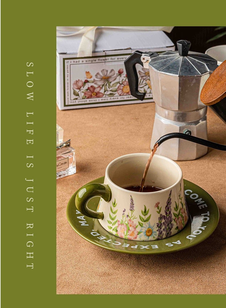 عام السيراميك كأس القهوة هدية مربع التعبئة والتغليف مع مقبض صينية - Image 5