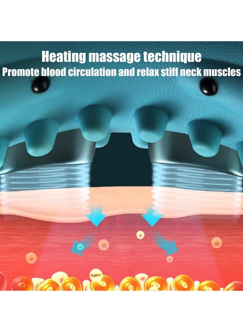 عربست جهاز تدليك الرقبة، ترقيات جديدة لسنمة الرقبة، جهاز تدليك شياتسو للرقبة والظهر، جهاز تدليك كهربائي رباعي الأبعاد للرقبة والكتف مع حرارة، جهاز تدليك للرقبة بزاوية 26 درجة لتخفيف الألم عن الأنسجة العميقة - Image 4