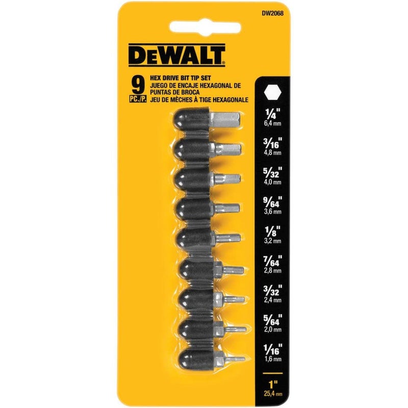 DEWALT Hex Bit Set, 9-Piece (DW2068) - Image 3