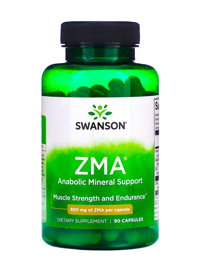 SWANSON ZMA, Anabolic Mineral Support, 800 mg, 90 Capsules