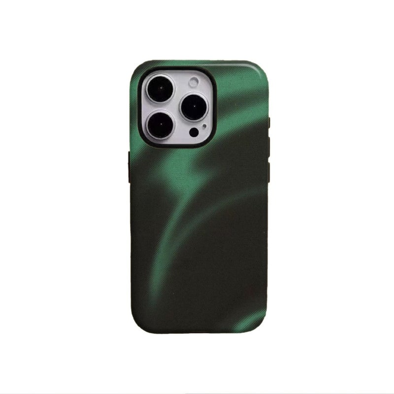 Phone Case For iPhone 17 Mixed Color 1 Abstract Wave Pattern Creative Artistic Design Glossy 2 In 1 Cover - Image 1