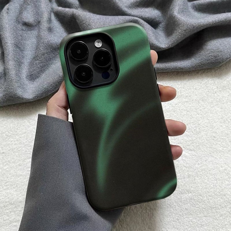 Phone Case For iPhone 17 Mixed Color 1 Abstract Wave Pattern Creative Artistic Design Glossy 2 In 1 Cover - Image 3