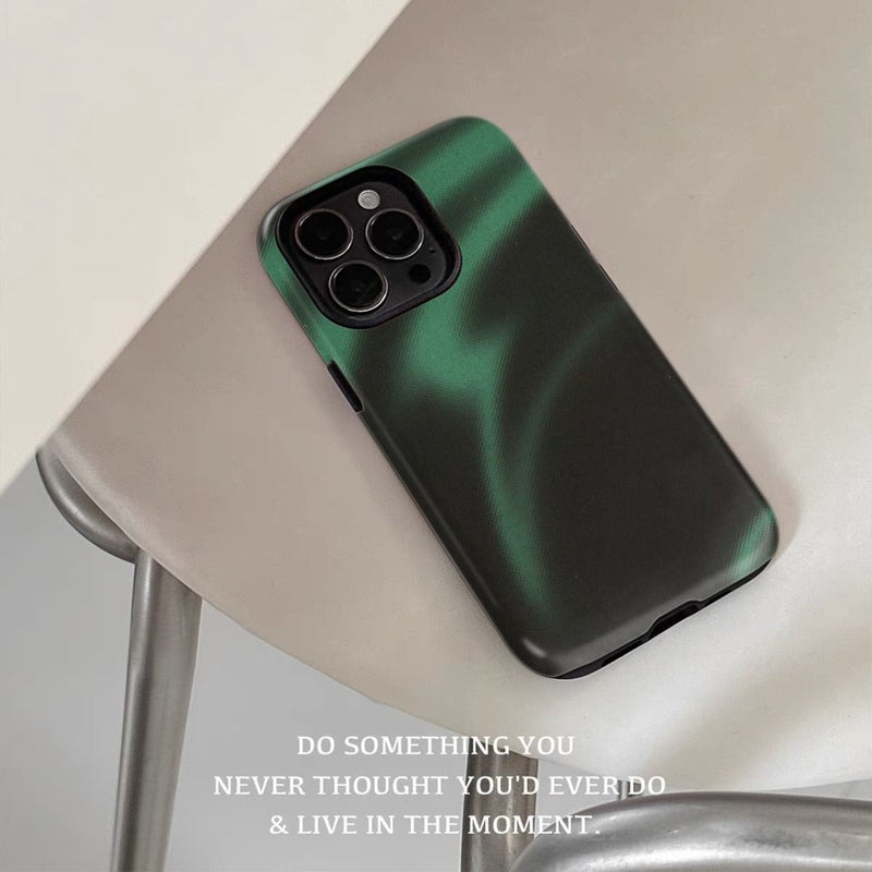 Phone Case For iPhone 17 Mixed Color 1 Abstract Wave Pattern Creative Artistic Design Glossy 2 In 1 Cover - Image 2