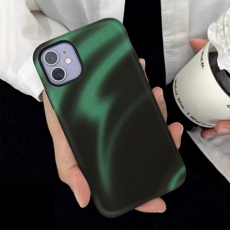 Phone Case For iPhone 17 Mixed Color 1 Abstract Wave Pattern Creative Artistic Design Glossy 2 In 1 Cover - Image 5