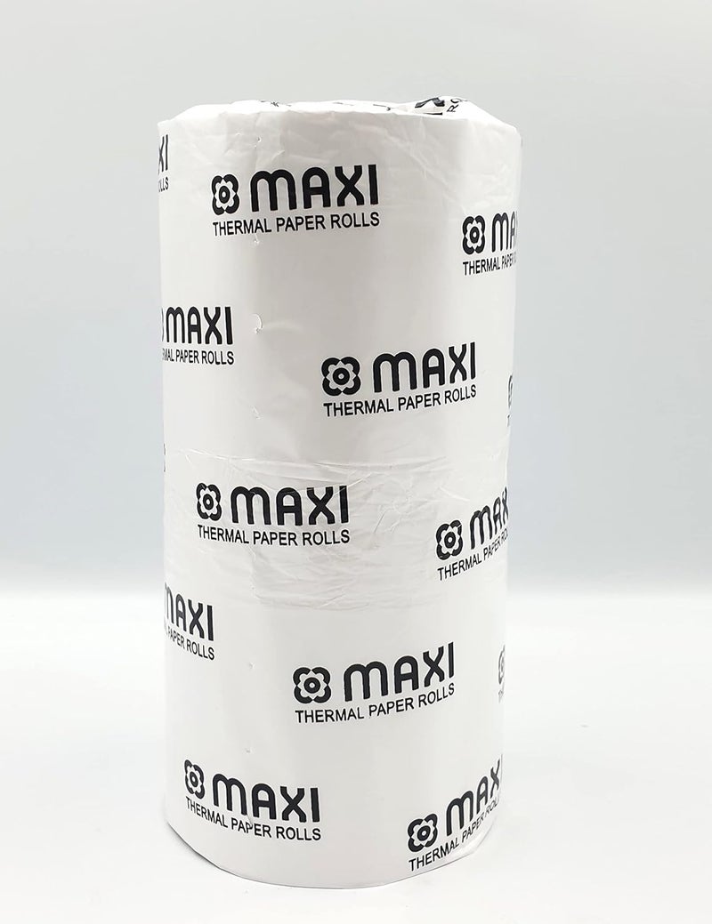 Maxi POS Receipt Thermal Paper Rolls - 80x80mm, 2 Rolls/Pack for Cash Registers - Image 1