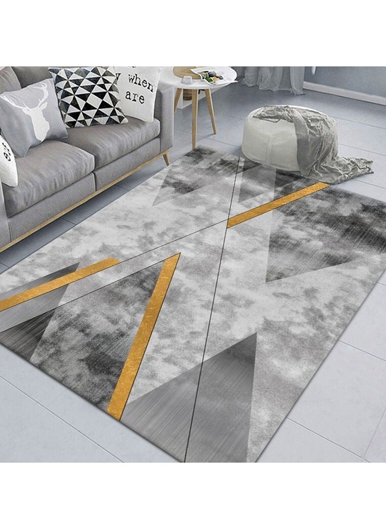 Squality Polyester Fiber Rectangular Simple And Comfortable Carpet(Carpet Only)