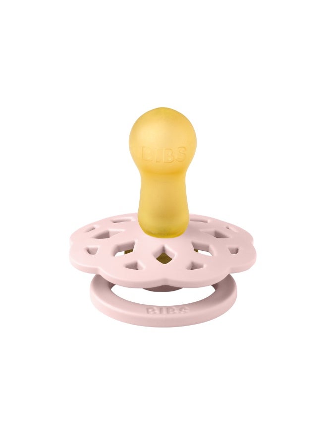 BIBS BIBS Pacifier Boheme 1 PACK | Round Nipple Baby Pacifier | BPA Free Natural Rubber Latex Soother | Made in Denmark | Size 2 (+6 months) Blossom  - Image 3