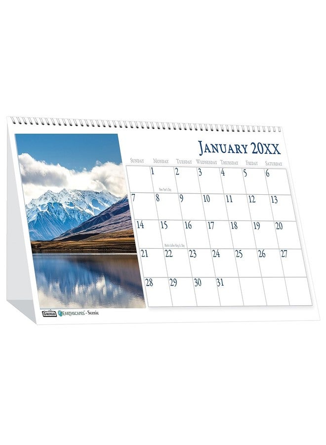 House of Doolittle 2026 Earthscapes Scenic 8.5" x 4.25" Monthly Desktop Tent Calendar (3649-26) - Image 1