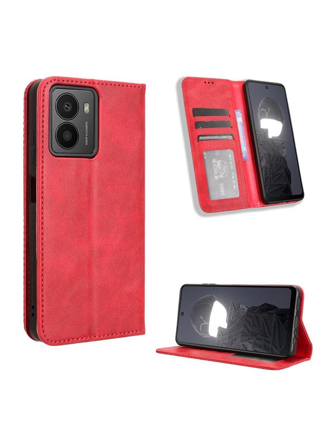 erorex Case For HMD Fusion 5G Magnetic Buckle Retro Texture Leather Phone Case - Image 1