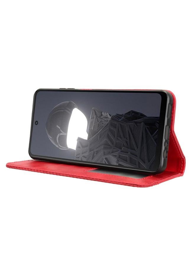 erorex Case For HMD Fusion 5G Magnetic Buckle Retro Texture Leather Phone Case - Image 5