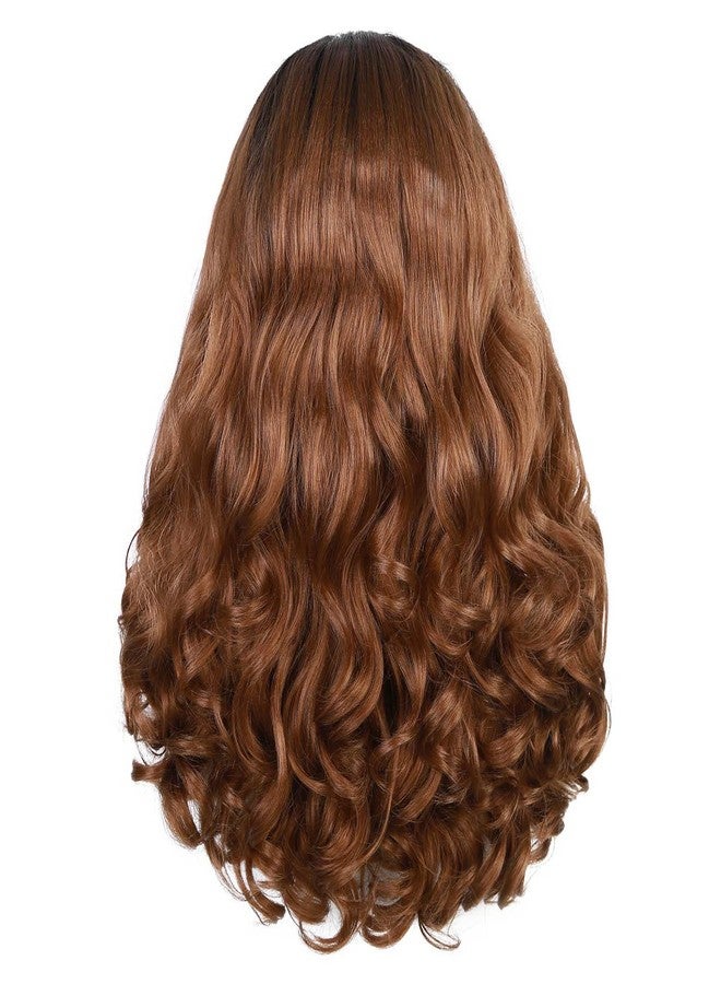 Quantum Love Yaki Curly Headband Wigs for Black Women Kinky Straight Mix Brown Headband Curly Ends Synthetic Wear and Go Glueless half Wig with Headbands Attached - Image 3