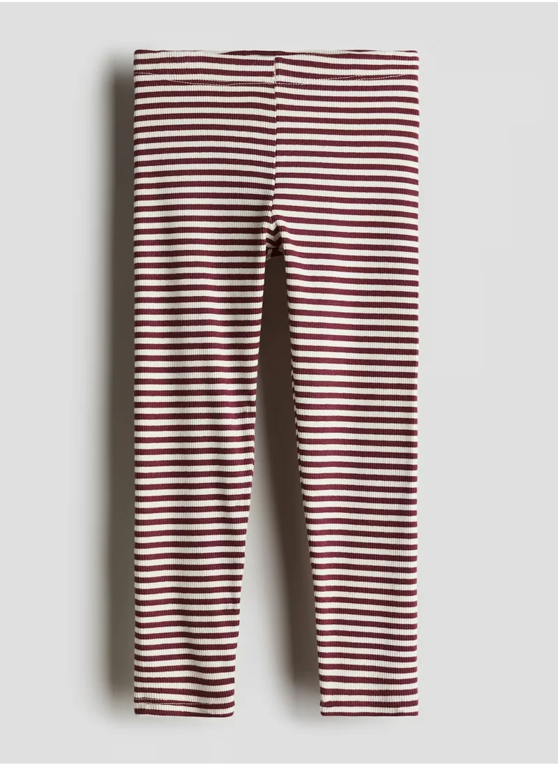 H&M Ribbed Jersey Leggings