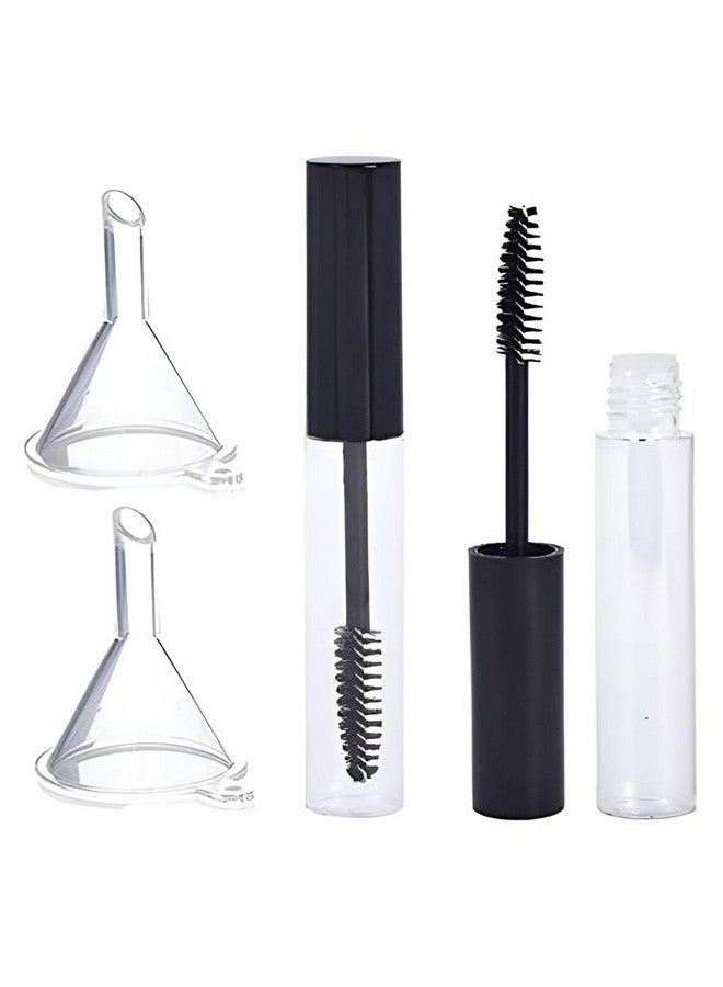 maycreate ® 10Ml Plastic Empty Mascara Tube Wand Eyelash Cream Container Bottle For Castor Oil Brush Kit Combo With Funnels Mascara Eyeliner For Women - Image 1