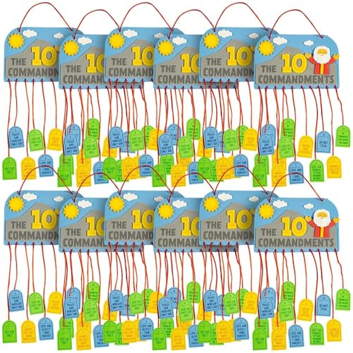 Fun Express Ten Commandments Mobile CK Craft Kits 12 Pieces - Image 1