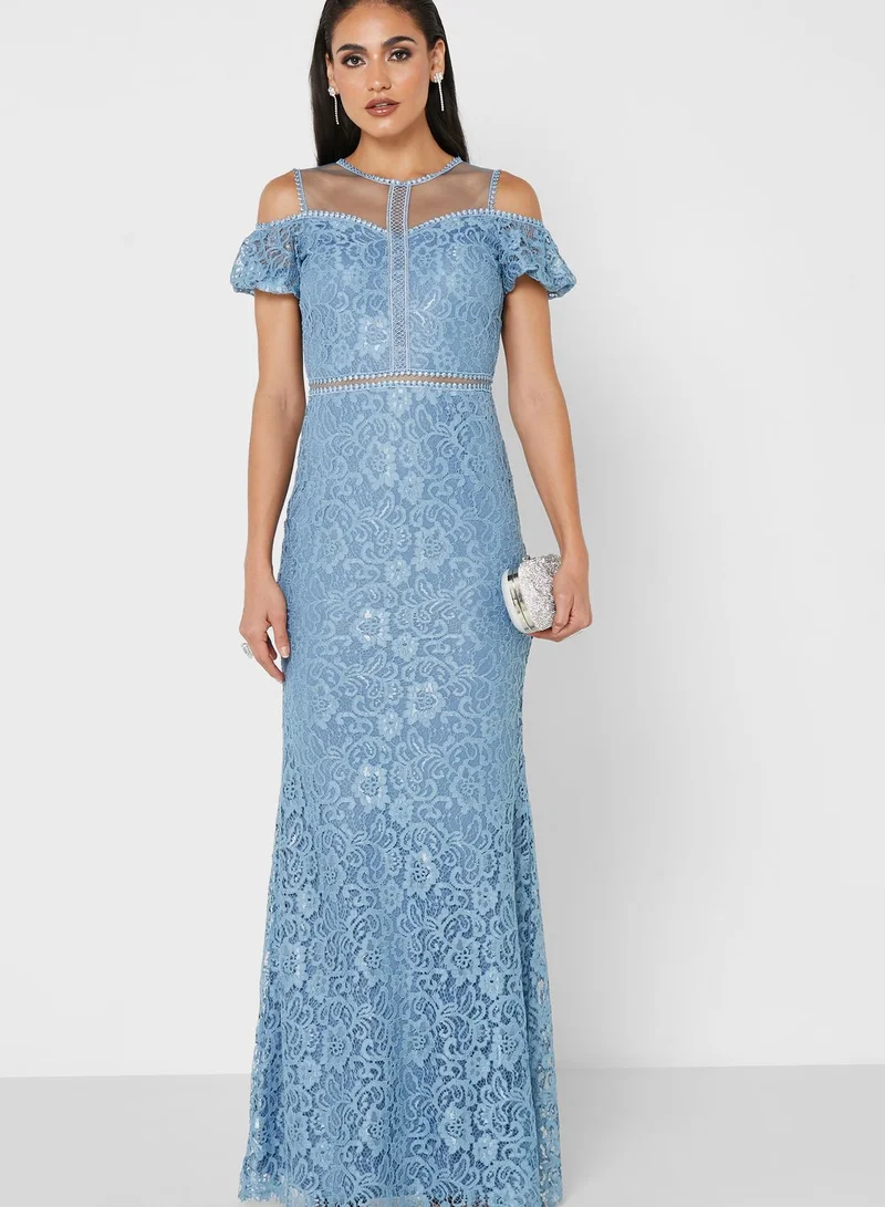 Namshi x Farah Hassan Lace Detail Dress