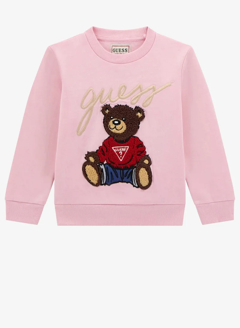 GUESS Kids Graphic Crew Neck Sweatshirt