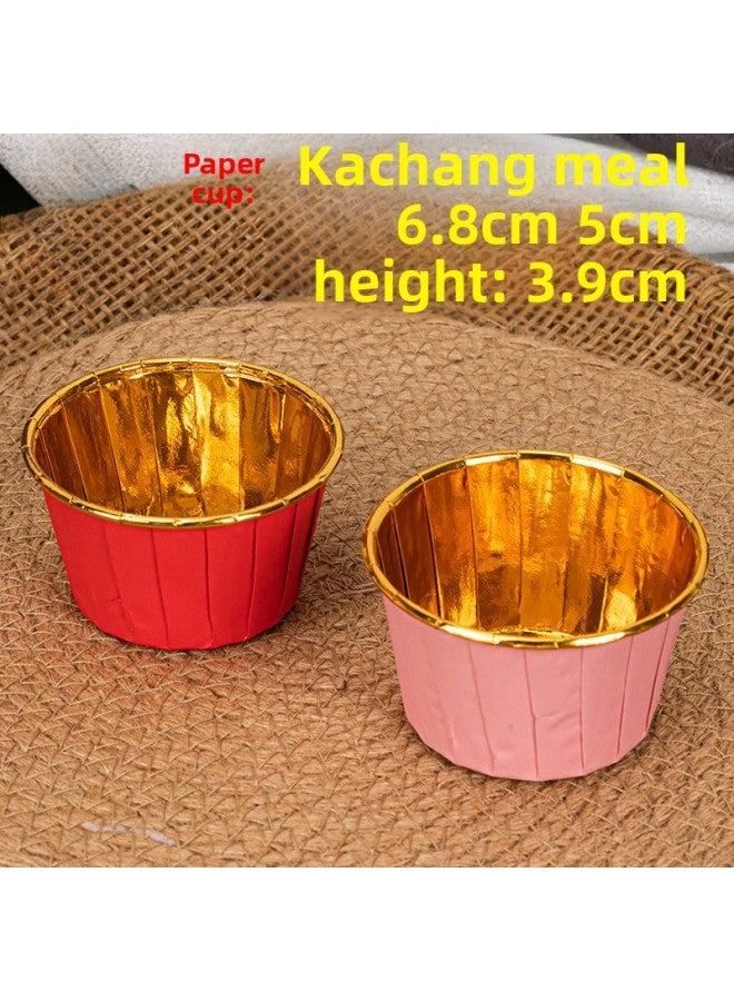 F^ Cupcake Paper Cup With Lid Baking High Temperature Resistant Air Fryer Oven Small Muffin Cup Household Baking Mold