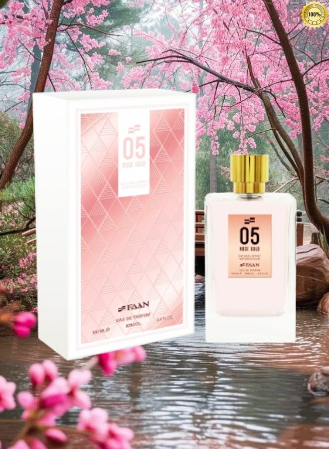 Faan 3 Pieces 05 Rose Gold Perfume EDP 100ML - Image 2