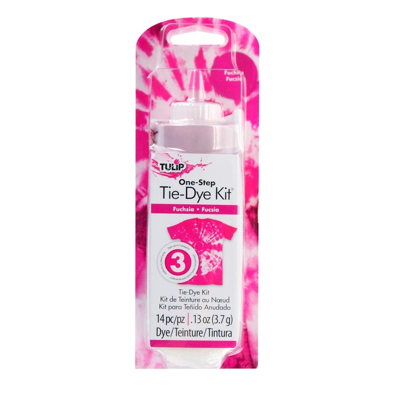 Tulip One-Step Tie-Dye Kit, Vibrant Colors for Fabric 4 fl oz, Fuchsia - Image 1