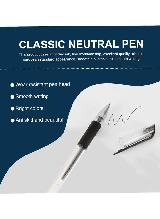 24 قلم حبر جاف أسود مريح للكتابة السلسة، مناسب للطلاب والمكاتب والمنازل (أسود) - Image 5