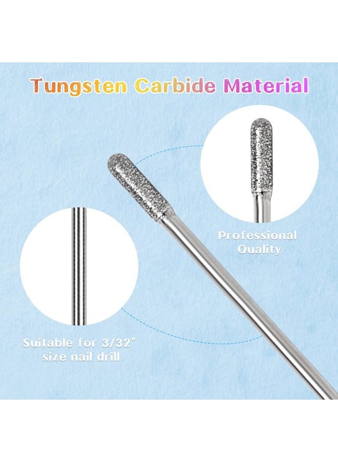 Candygirl - 30Pcs Nail Drill Bits with Sanding Bands, Nail Drill Bit Set for Acrylic Nail, 3/32 inch Professional Carbide Nail Bits for Nail Drill Cuticle Manicure Pedicure - Image 1