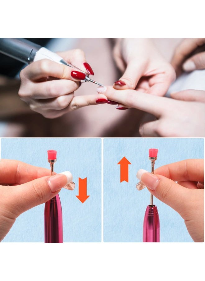 Candygirl - 30Pcs Nail Drill Bits with Sanding Bands, Nail Drill Bit Set for Acrylic Nail, 3/32 inch Professional Carbide Nail Bits for Nail Drill Cuticle Manicure Pedicure - Image 1