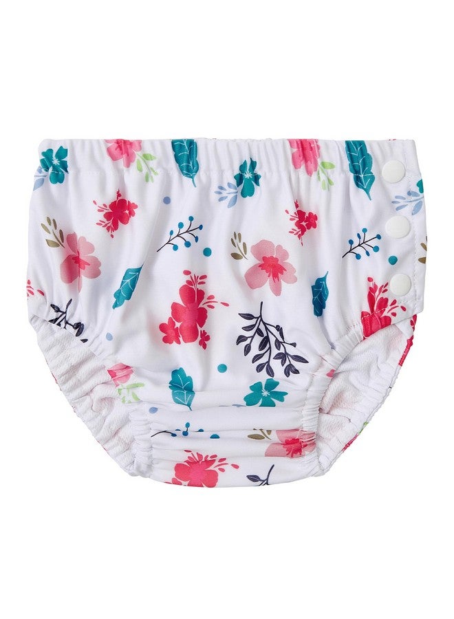 Durio 2Pcs Reusable Swim Diapers for Baby Toddler Newborn - Washable Water Diapers Swimming 02 Flowers 2T-3T - Image 1