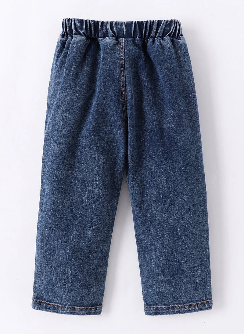 SAPS Smiley Graphic Jeans - Blue  - Image 2