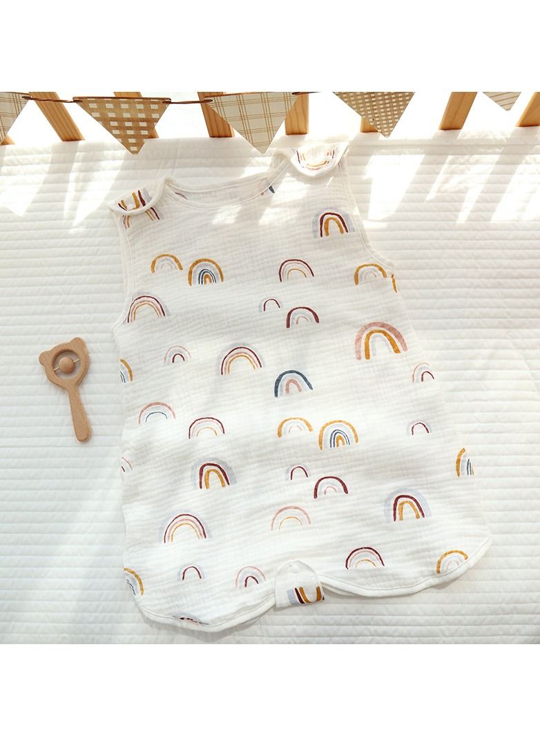Loquat Summer Suitable For Baby Anti Startle Cotton Wrap Sleeping Vest Bag