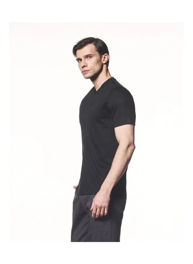 Liwali  Modal Blend V-Neck T-Shirt. for Men | Best Price UAE