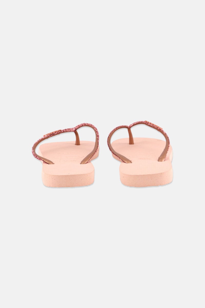 havaianas Women Glitter Style 2 Flip Flops, Light Pink - Image 2