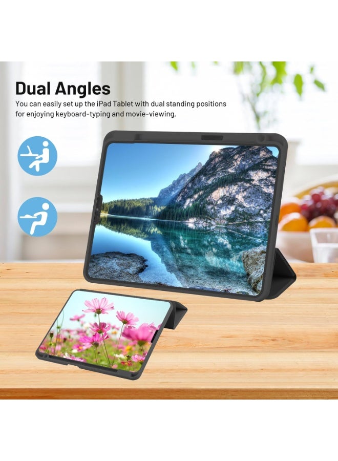 LEDIN Case Compatible with iPad Pro 11 (2024) Case/iPad Pro 11 Case Pro 11 Inch with Pencil Holder, Trifold Stand Protective Case Supports 2nd Gen iPencil Charging, Auto Sleep/Wake - Image 5
