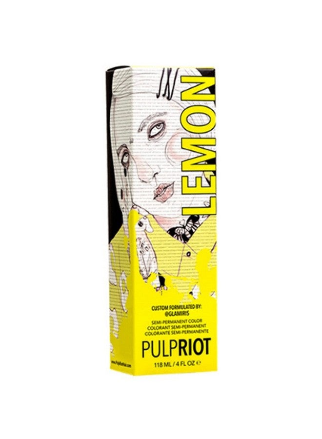 P.R. Pulp Riot Semipermanent Hair Color 4Oz Lemon - Image 2